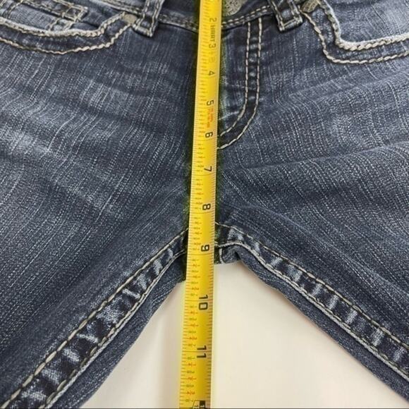 Silver Suki Surplus Boho Hippie Festival Low Rise Boot Cut Jeans Size 28 - Picture 10 of 10